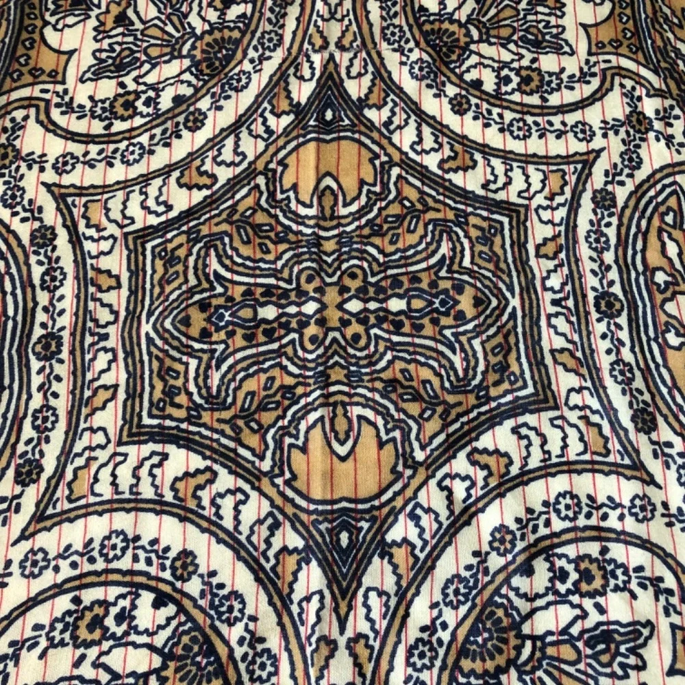 Vintage Christian Dior Scarf - Tan/Blue